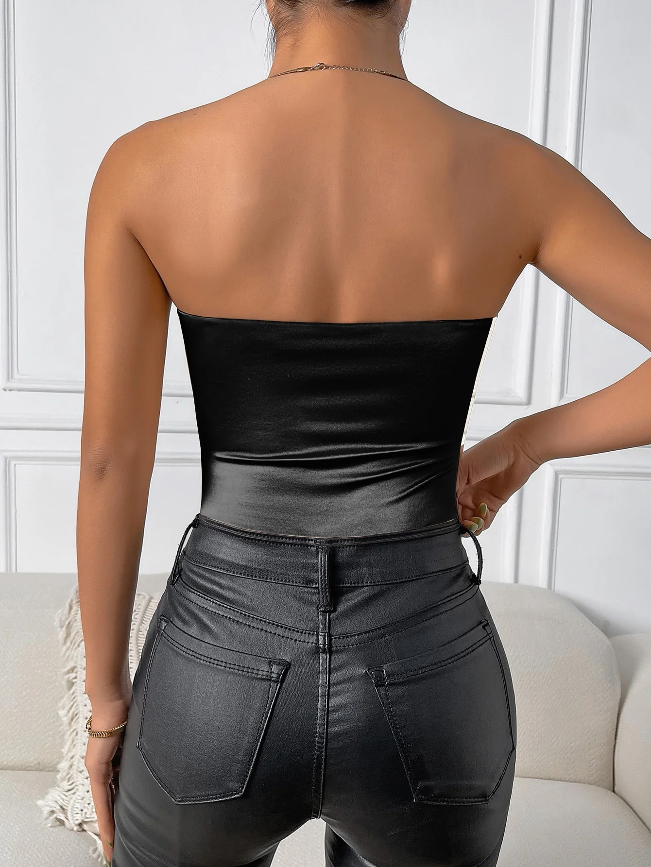 Babygirl Satin Bodysuit - Image 2
