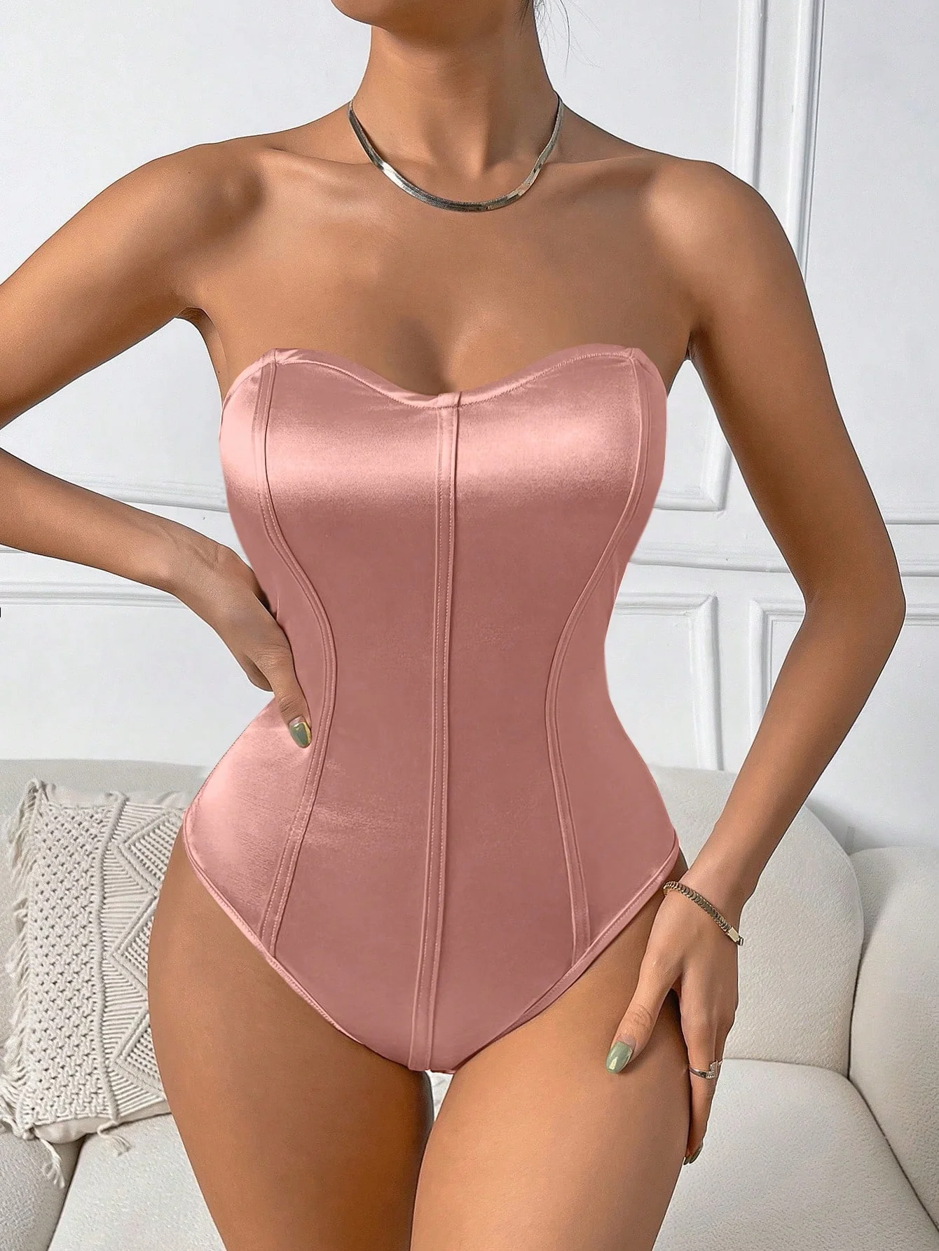 Babygirl Satin Bodysuit - Image 5