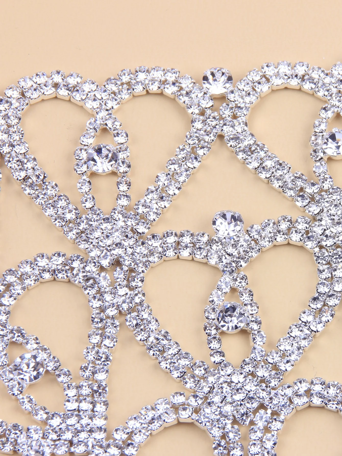 Heart Rhinestone Body Chain Panty - Image 4