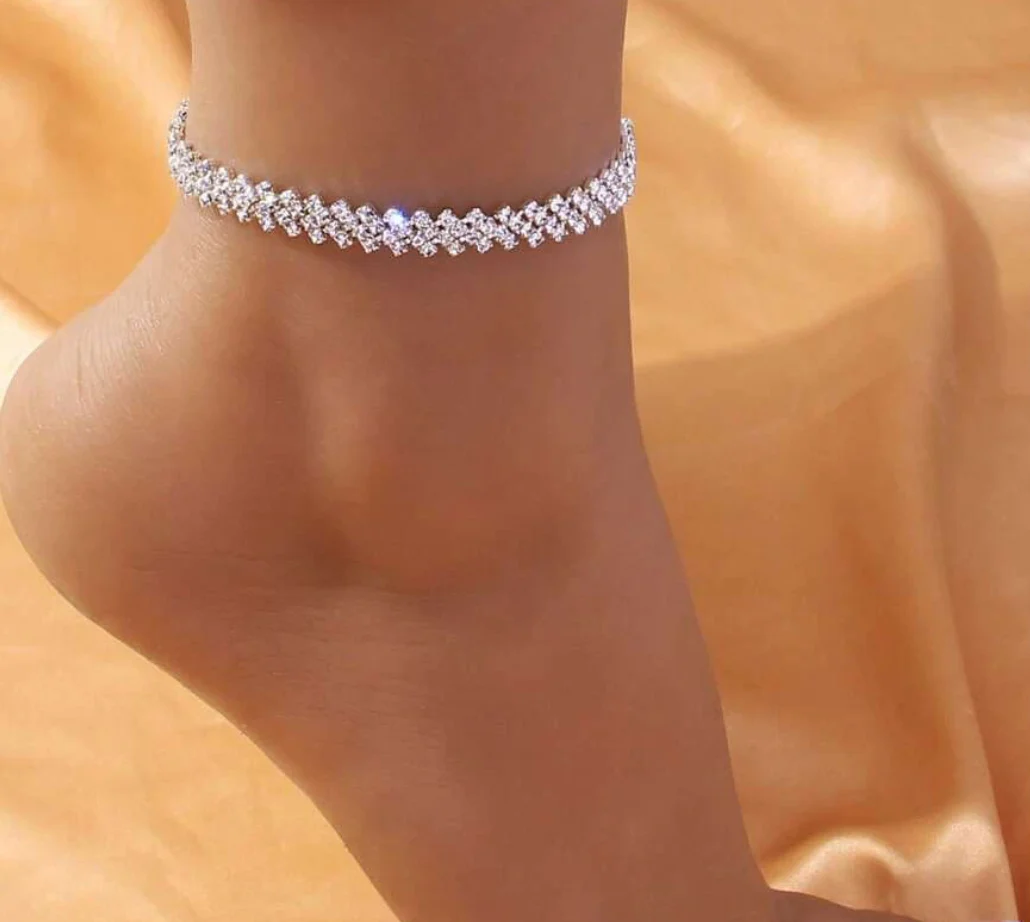 Lola Rhinestone Decor Anklet - Image 3