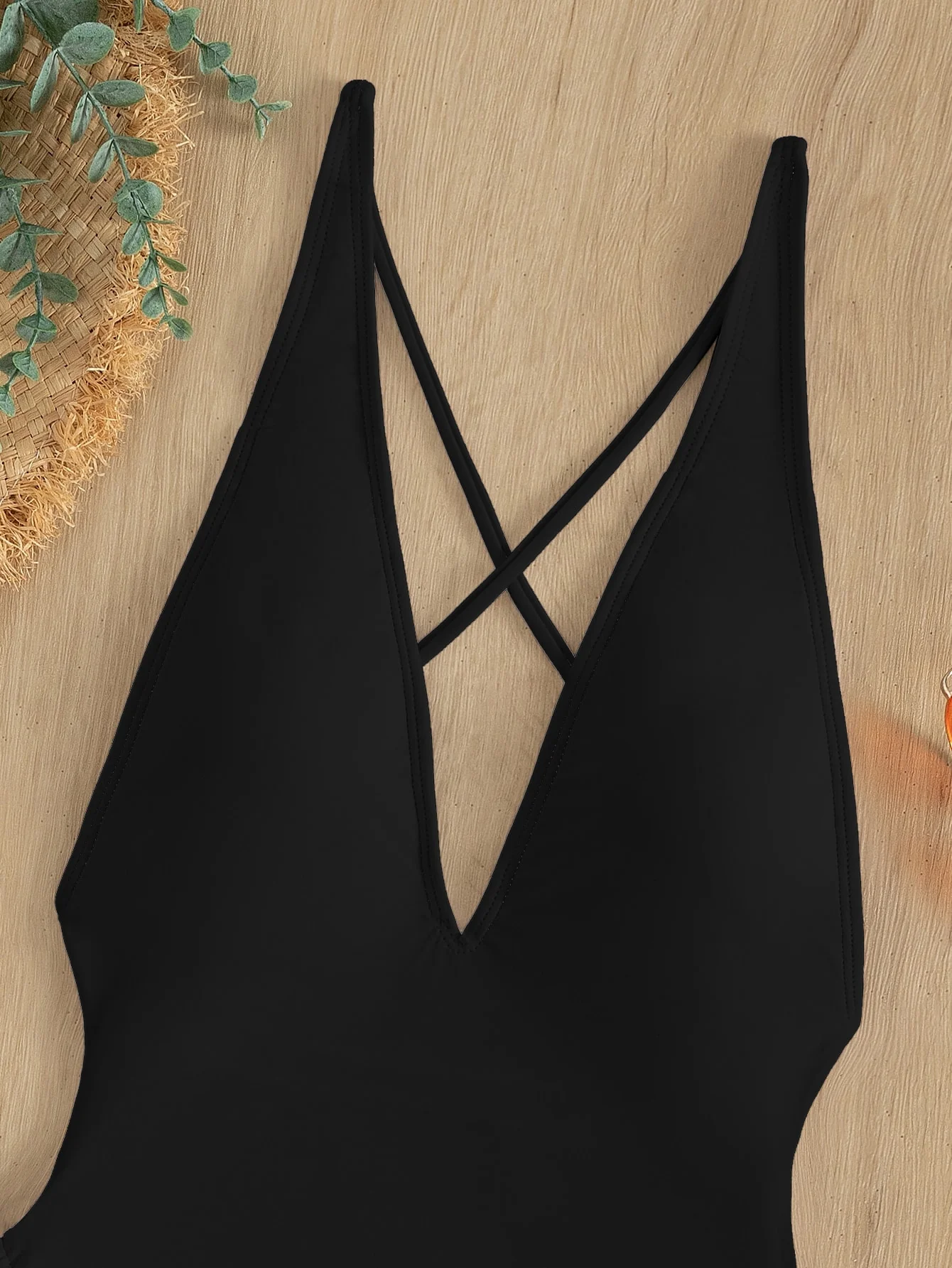 Plunge One Piece Swimsuit - Image 11