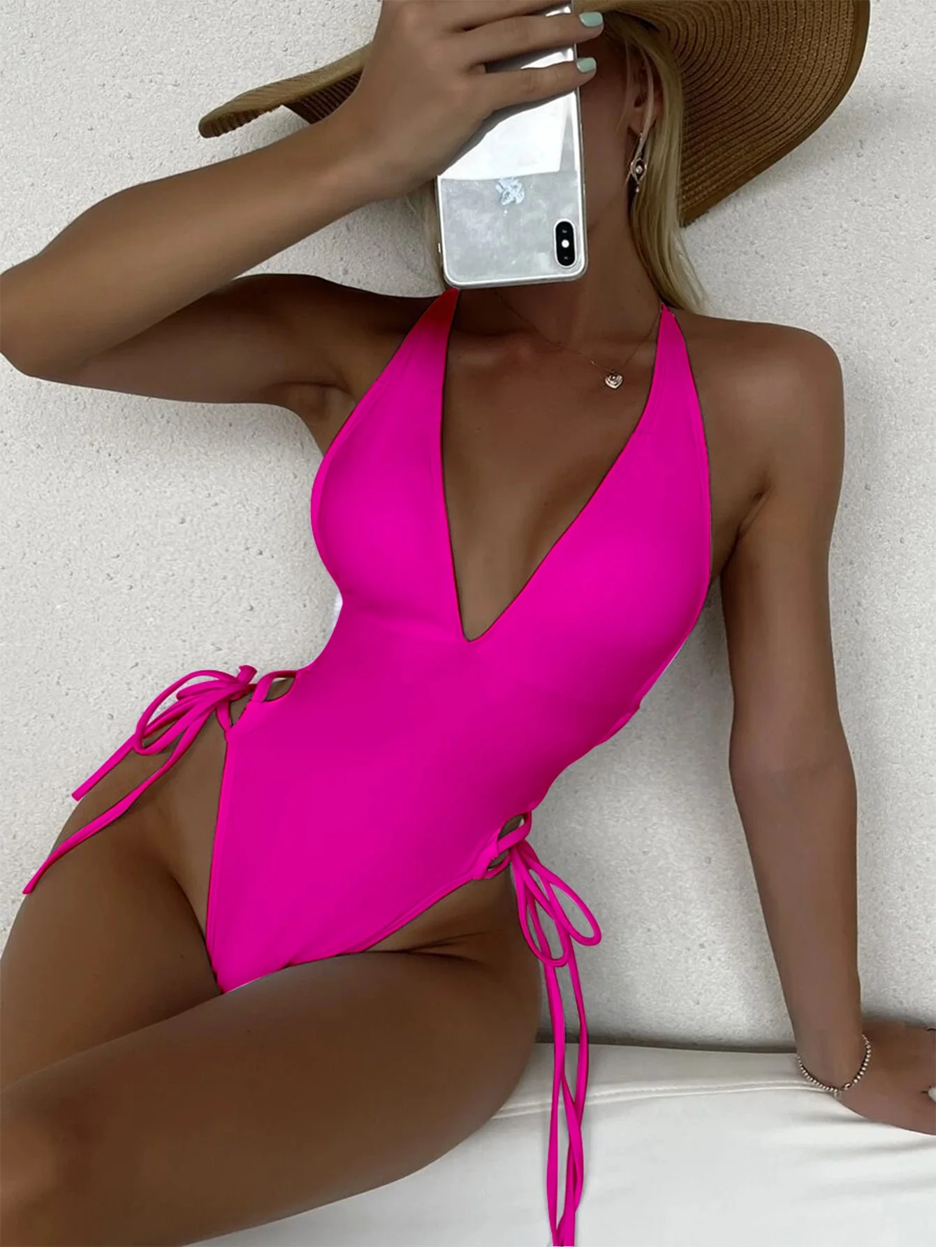 Plunge One Piece Swimsuit - Image 3