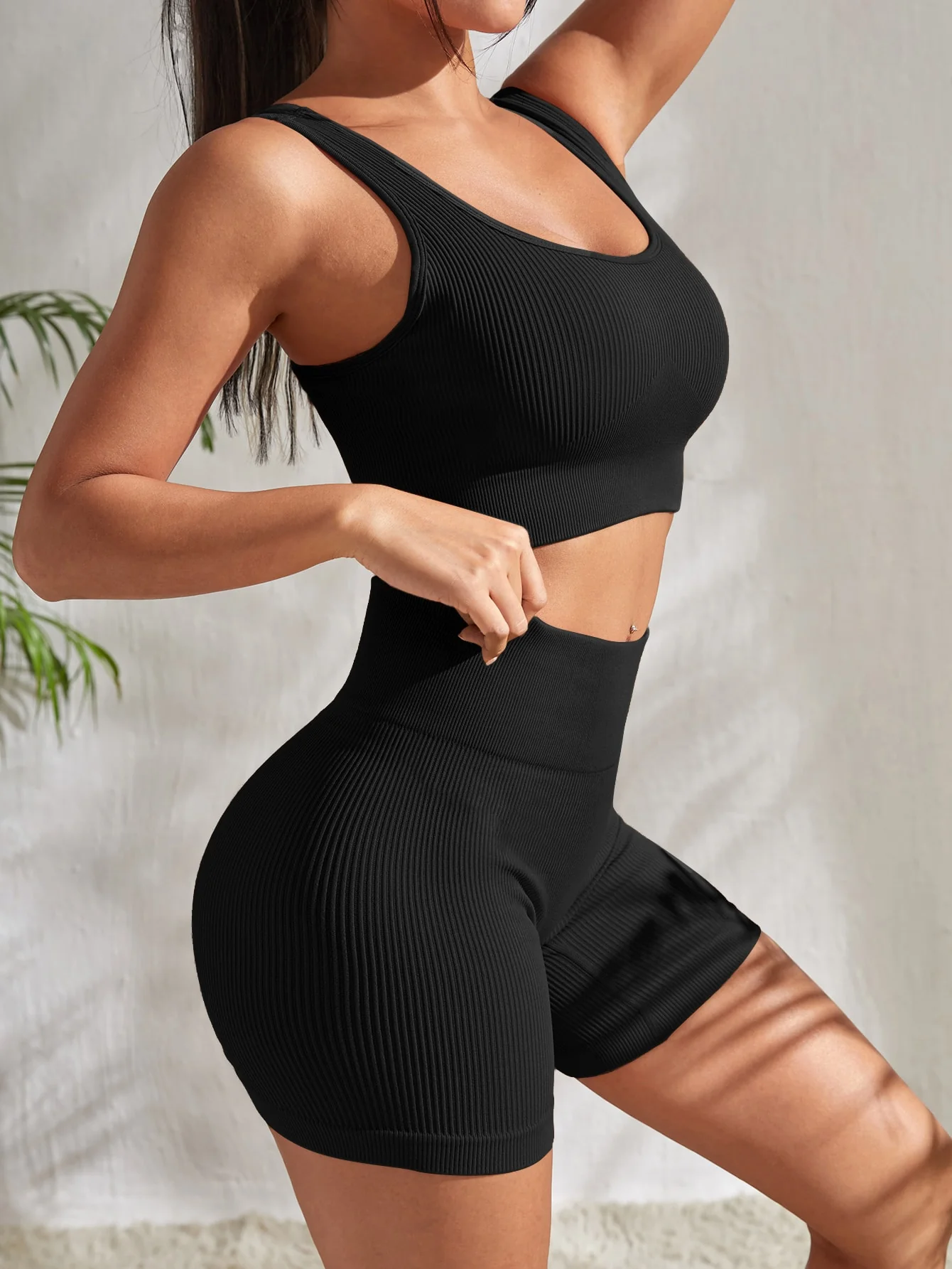 Seamless Ribbed Sport Set - Image 16