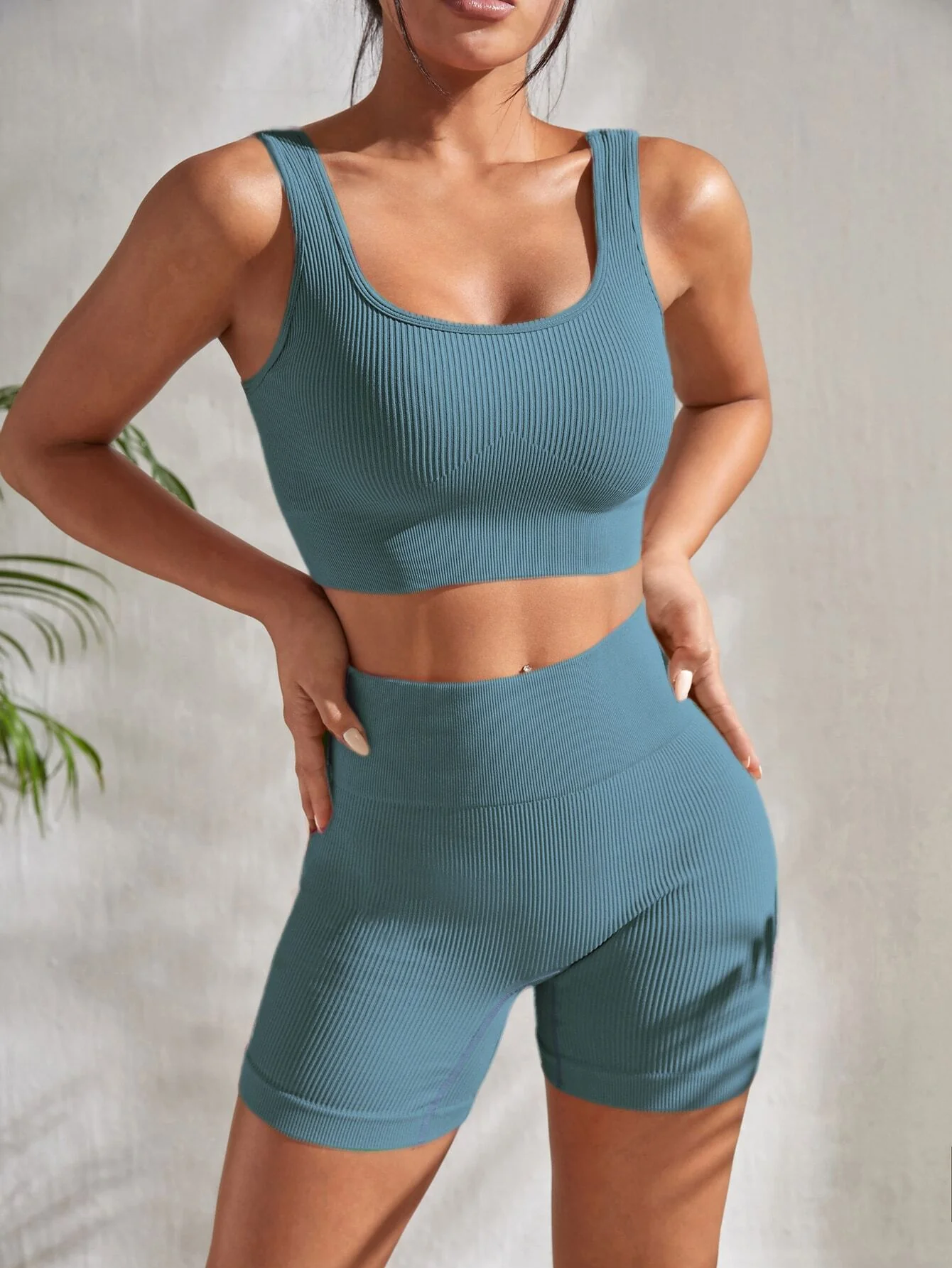 Seamless Ribbed Sport Set - Image 24