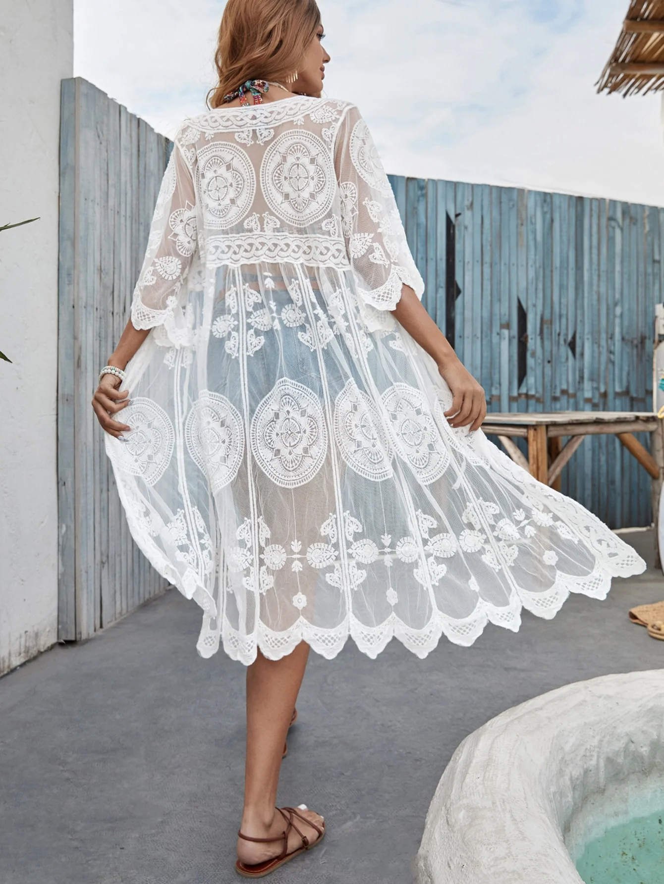 Summer Says Embroidered Cover up - Image 2